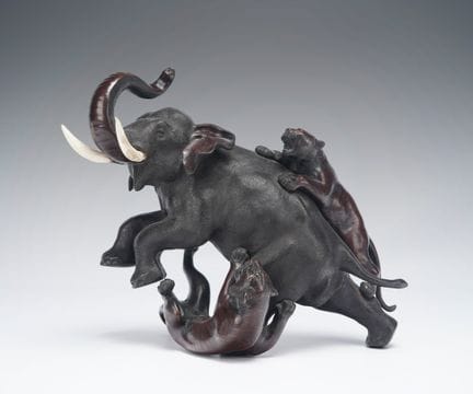 Japan, Meiji period (1868–1912)
Large bronze anima
