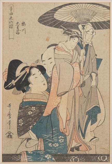 Utamaro KITAGAWA (c. 1753–1806)
Umegawa and Chūbei