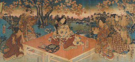 KUNISADA I (1786–1865)
Autumn Stroll Under the Map