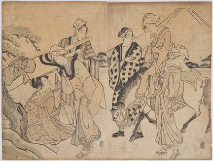 Kiyonaga TORII (1752–1815), school of
Travelers an