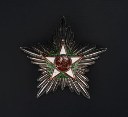 MOROCCO, Order of the Alawite Ouissam
Silver plate
