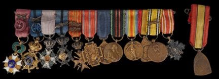Belgium
Set of 12 miniatures
Order of the Crown, O