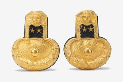 Shoulder boards of a Major in the Swedish Royal Gu