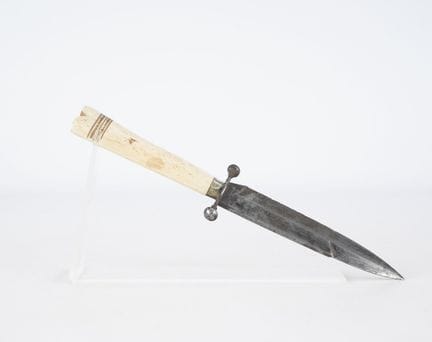 EUROPE, 19th century, small knife, steel blade wit