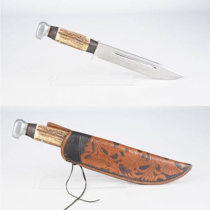 GERMANY, HCMEL, large hunting knife, Bowie-style s