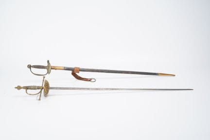 FRANCE-SPAIN, set of 2 swords including a Type 183