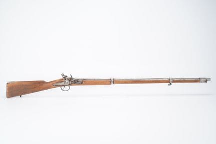 BELGIUM, flintlock rifle, round barrel, flintlock 