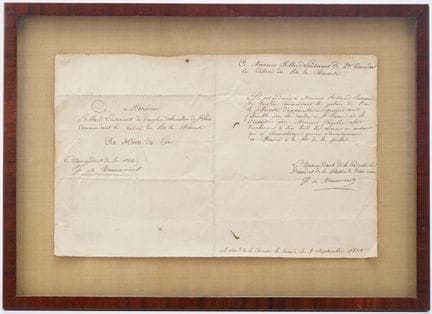 FRENCH ROYAL NAVY – NEWFOUNDLAND – 1821 – BY VENAN