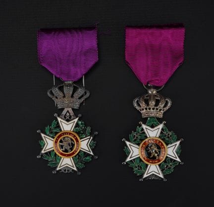 BELGIUM, Order of Leopold
Two unilingual Knight's 