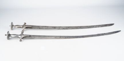 INDIA, 18th/19th century, TULWAR, set of two saber