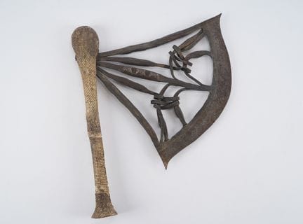 Songye, Congo
Large Songye cephalomorph axe, wood,