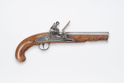 FRANCE, Service model, flintlock pistol, round bar