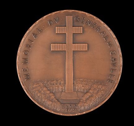 France
General de Gaulle Memorial
Copper medal, by