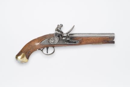 ENGLAND, 18th century, flintlock cavalry pistol, r