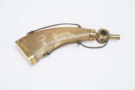 EUROPE, 19th century, hunting powder flask made of