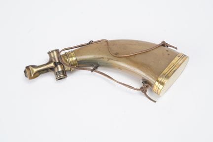 EUROPE, 19th century, hunting powder flask made of