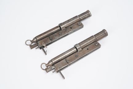 BELGIUM, 19th century, set of 2 alarm cannons or f