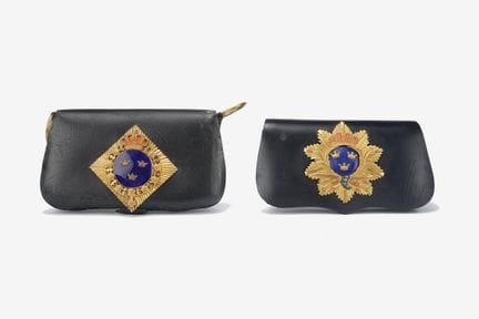 Set of two Swedish cavalry cartridge pouches, in g