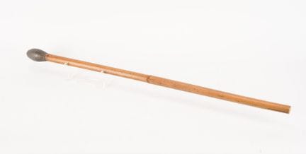 VIETNAM, Bamboo staff with an olive-shaped lead ti