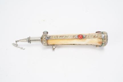 OTTOMAN EMPIRE, 19th century, small bone powder fl