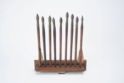 EUROPE, 14th–15th centuries, set of 9 crossbow bol