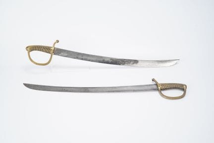 FRANCE-BELGIUM, 19th century, set of 2 flintlock s
