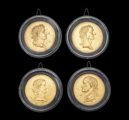FRANCE, early 19th century
Set of four medallions 