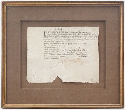FRANCE – LOUIS XIV – KING’S COUNCIL – ANGERS – 17T