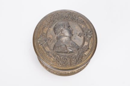 FRANCE, 19th century, box featuring a relief portr