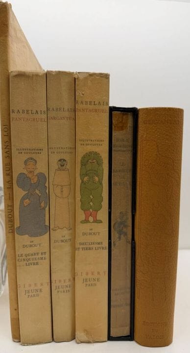 [DUBOUT]. CONJUNTO DE 5 VOLÚMENES ILUSTRADOS POR A