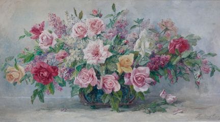 Pauline CASPERS (1865-1946)
Le bouquet de roses
Hu