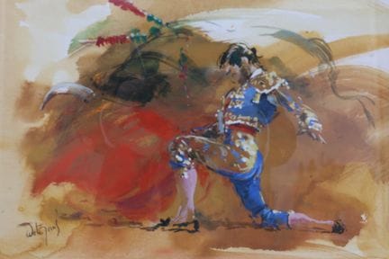 Hubert DE WATRIGANT (né en 1954)
Scène de Tauromac