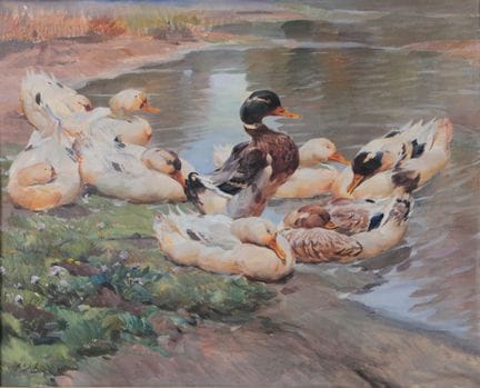 Arthur NISIO (1906-1974)
Les Canards
Huile sur toi