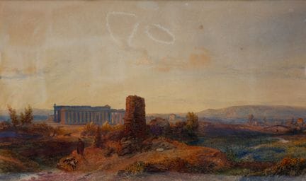 Giacinto GIGANTE (1806-1876), attribué à 
Vue anim