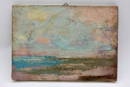 Pierre MALRIEUX (1920-2022) 
La marée basse
Huile 