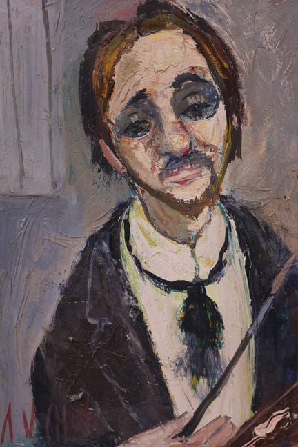 DAUCHOT (XXe)
"Le peintre" - Autoportrait
Huile su