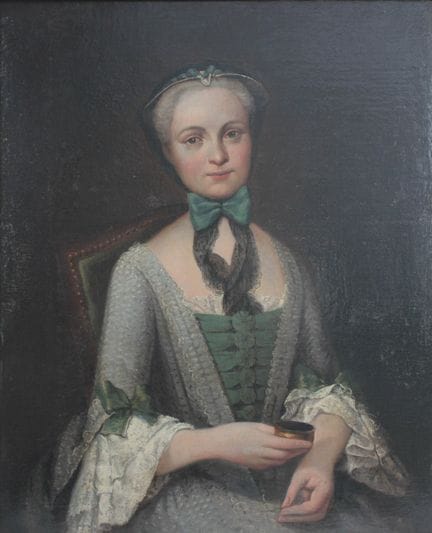 Ecole française du XVIIIe siècle
Jeune femme de qu