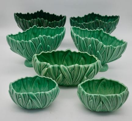 SYLVAC ENGLAND
Suite de sept coupes formant jardin