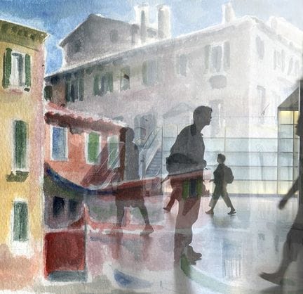 Francine DELMER (born in 1943),
"Venice Berlin"
Di