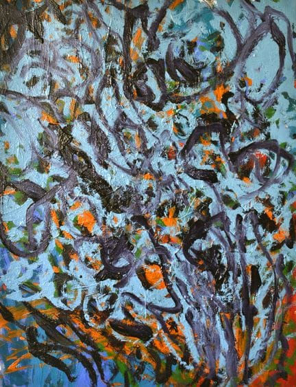 Clotaire LEHOUX (born in 1971)
"Arabesque,"
Oil on