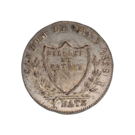 SUISSE - CANTON DE VAUD - 1 batz, 1828 - Lausanne.