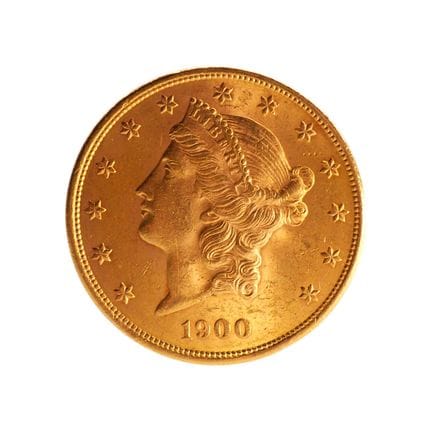 20 dollars « Double Eagle », 1900 - Philadelphie.
