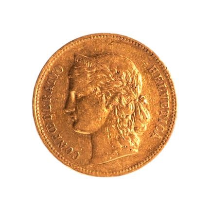 SUISSE - CONFÉDÉRATION HELVÉTIQUE - 20 francs Helv