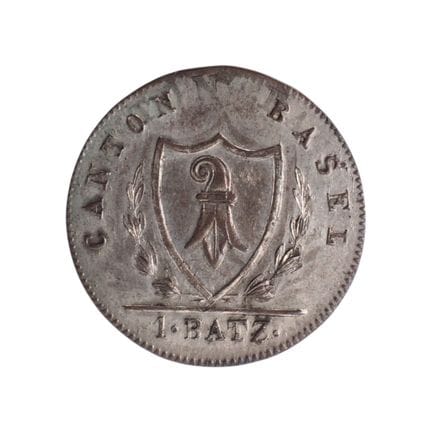 SUISSE - CANTON DE BÂLE - 1 batzen, 1826 - Bâle.
A