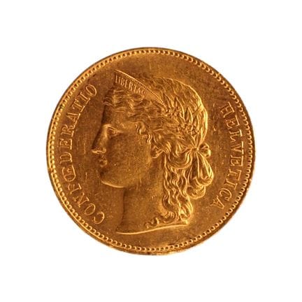 SUISSE - CONFÉDÉRATION HELVÉTIQUE - 20 francs Helv