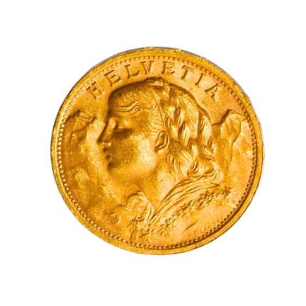 SUISSE - CONFÉDÉRATION HELVÉTIQUE - 20 francs Vren