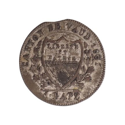 SUISSE - CANTON DE VAUD - 1 batzen, 1831 - type du