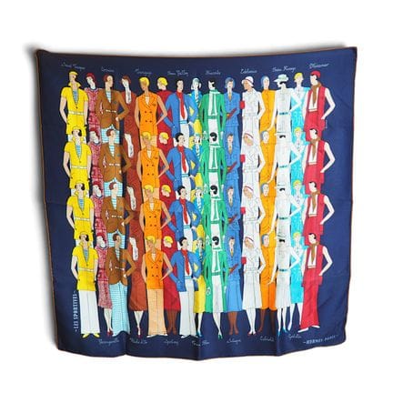 HERMÈS 
Carré Hermès en soie 70 x 70 cm "Les Sport