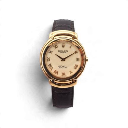 ROLEX
Cellini model watch, quartz movement. 18K ye