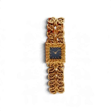 Ladies' jewelry watch with a hand-wound mechanical